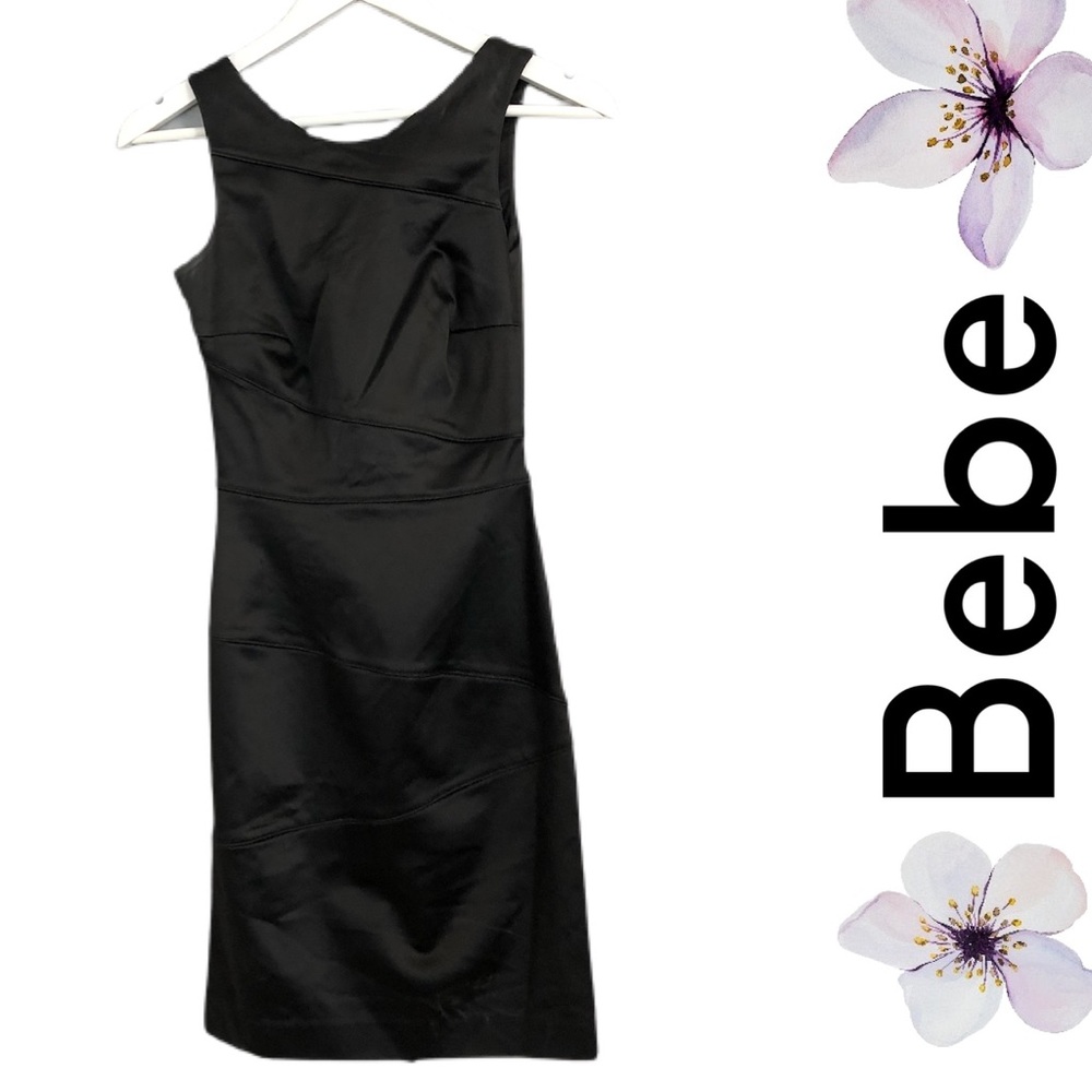Bebe sexy little black dress size 0